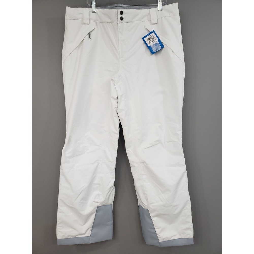 NEW SIZE XL - Columbia Womens Gulfport Insulated Pants Snow Ski Snowboard White